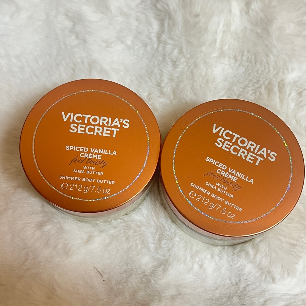Victoria’s Secret Vanilla Creme Feel Toasty Creamy Shimmer Body Butter X2